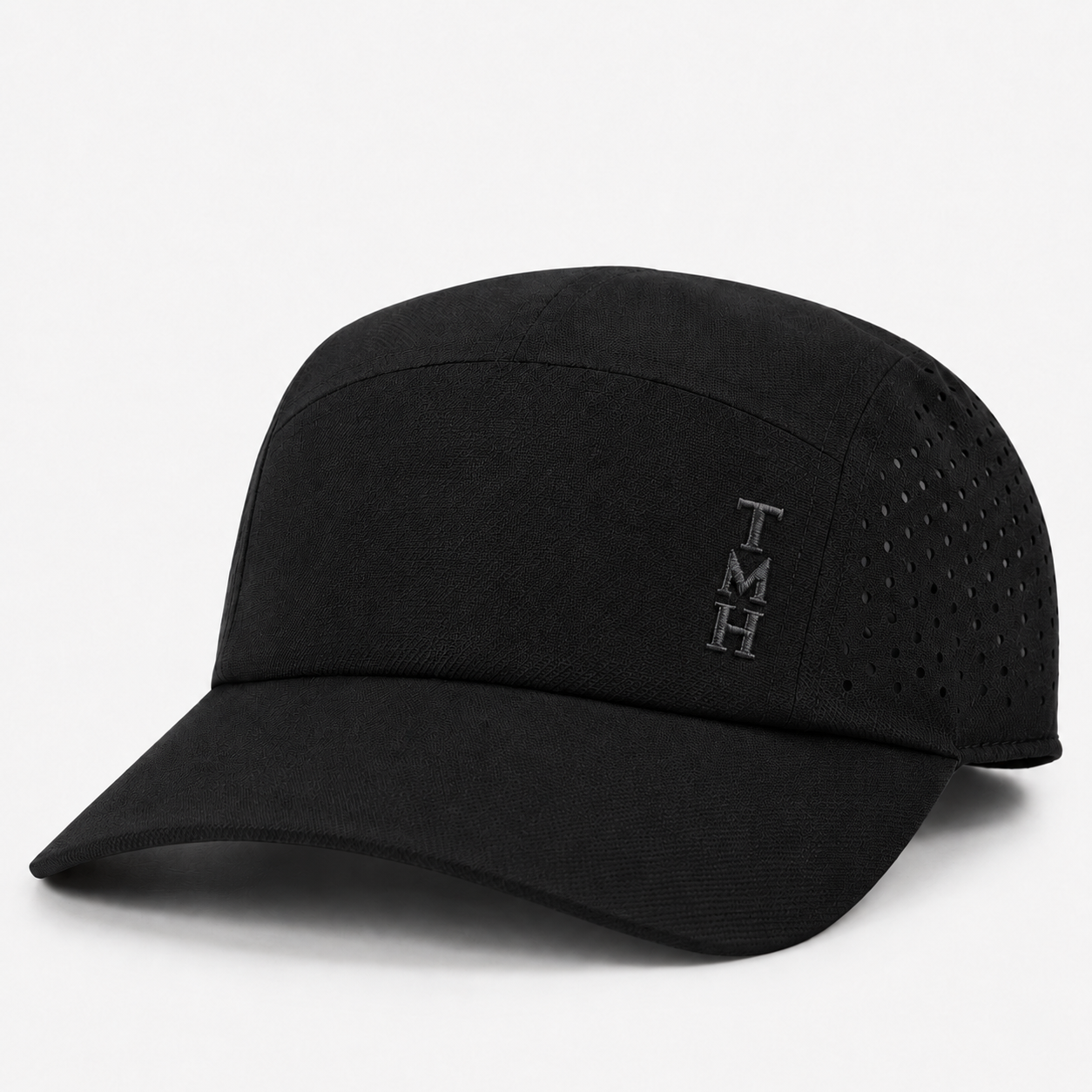The Man Hair Cap in Black — satin-lined men's cap made in the UK